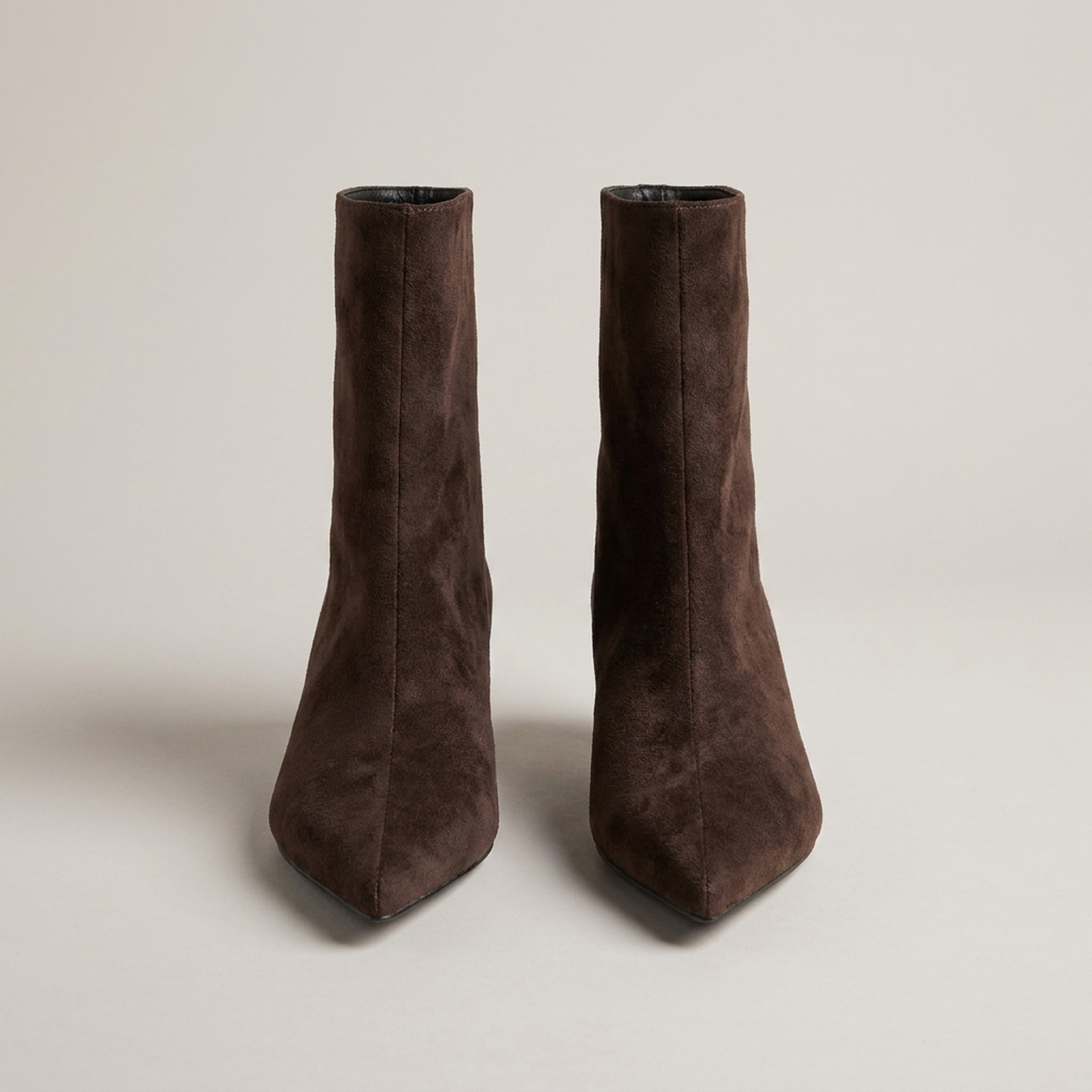 PLUXSTYLE::numise::refined-kitten-heel-ankle-boots::pack-brown