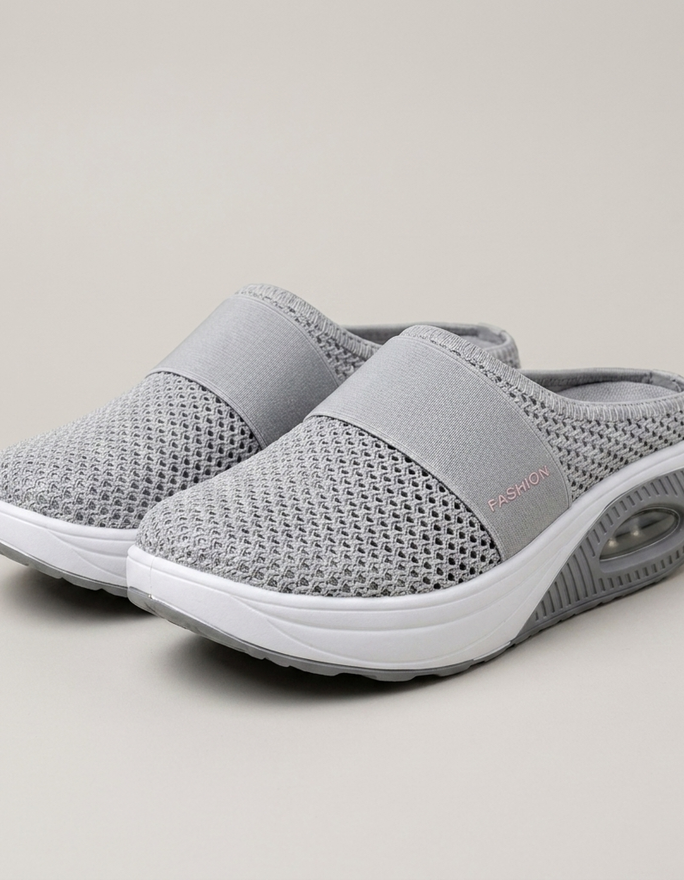 PLUXSTYLE::numise::womens-air-cushion-walking-shoes::pack-light-gray