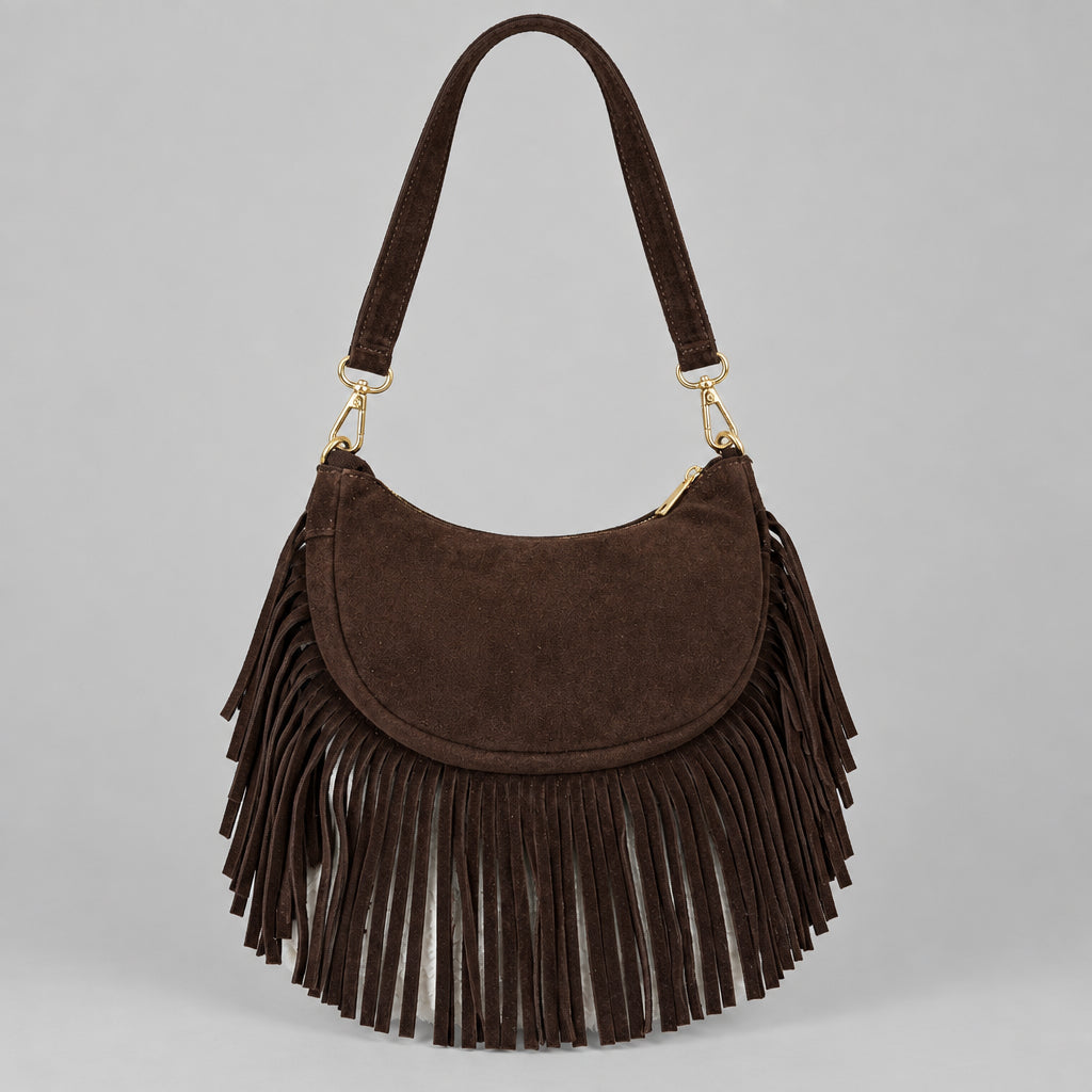 Fringe Accent Handbag