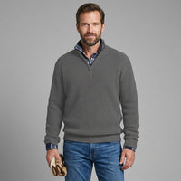 Refined Half-Zip Collar Sweater