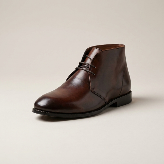 PLUXSTYLE::numise::mens-everyday-chukka-boots::closeup-hero