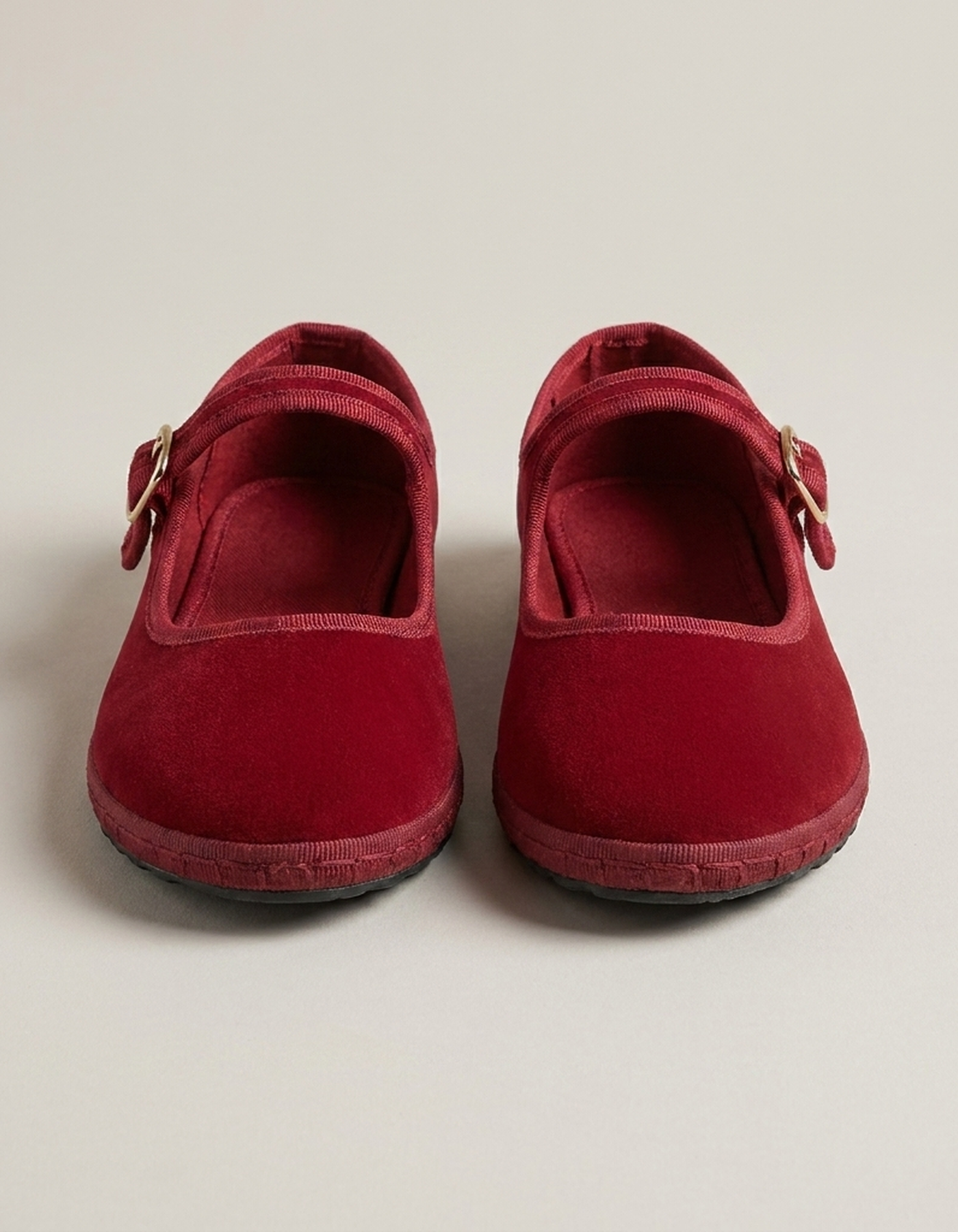 PLUXSTYLE::numise::buckle-strap-mary-jane-flats::pack-red