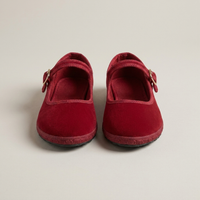 PLUXSTYLE::numise::buckle-strap-mary-jane-flats::pack-red