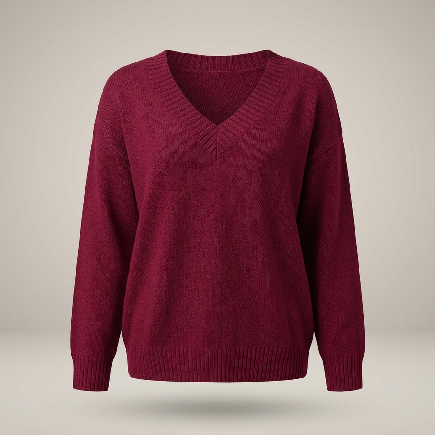 PLUXSTYLE::numise::celestia-relaxed-turtleneck-sweater::pack-red