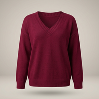 PLUXSTYLE::numise::celestia-relaxed-turtleneck-sweater::pack-red