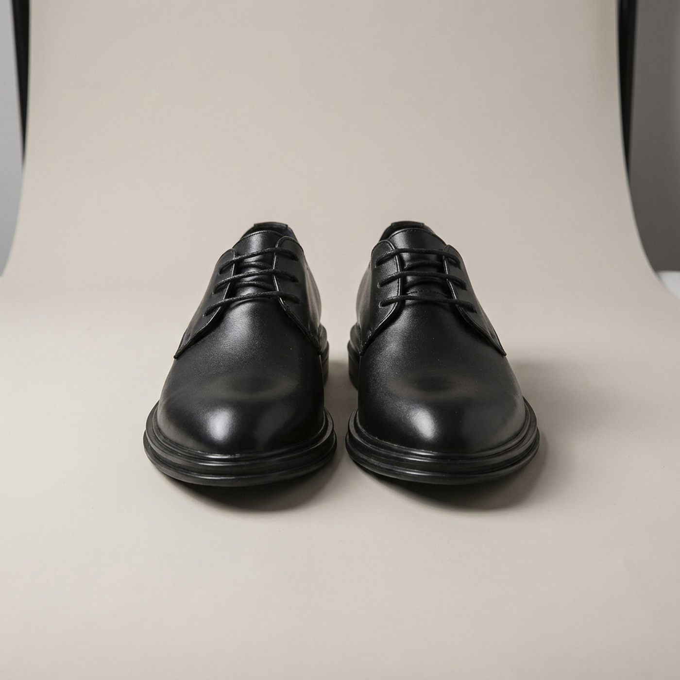 PLUXSTYLE::numise::mens-black-tie-derby-shoes::pack-matte-black