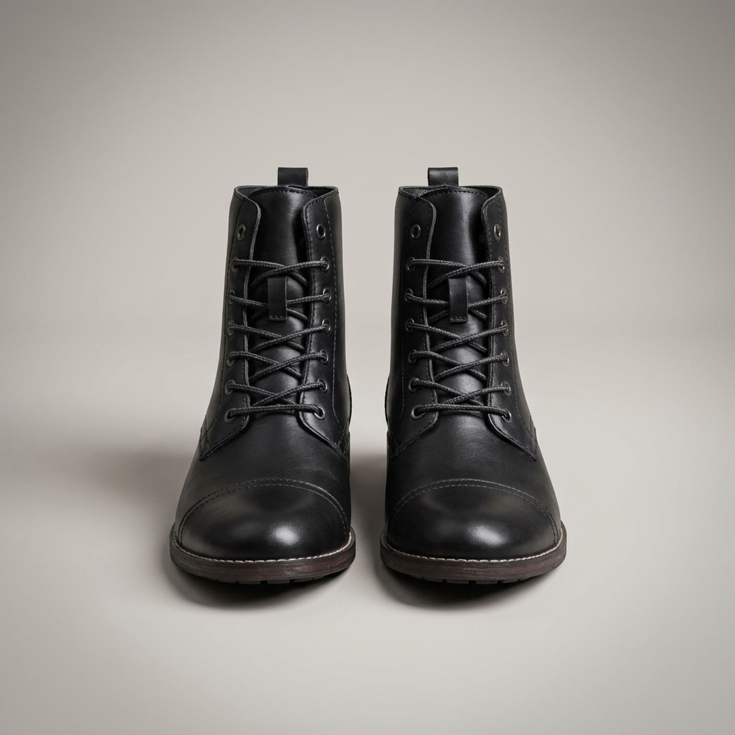 PLUXSTYLE::numise::mens-everyday-lace-up-ankle-boots::pack-black