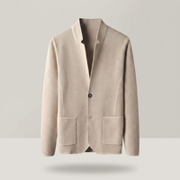 PLUXSTYLE::numise::mens-relaxed-mandarin-collar-parka::pack-khaki