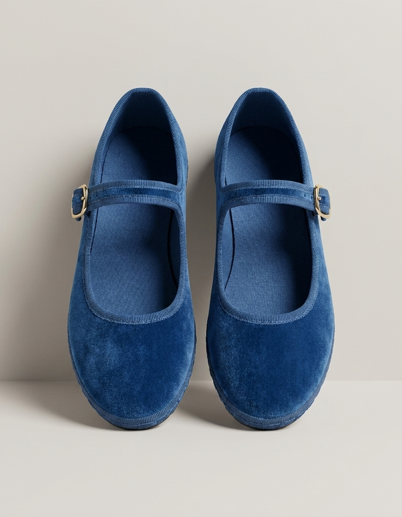PLUXSTYLE::numise::buckle-strap-mary-jane-flats::pack-blue