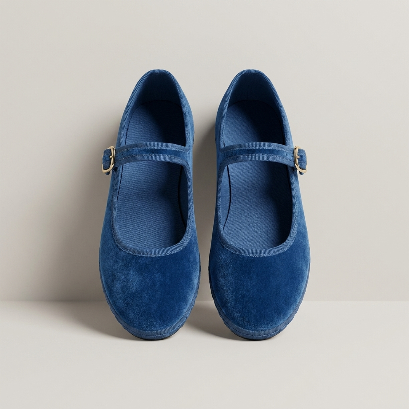 PLUXSTYLE::numise::buckle-strap-mary-jane-flats::pack-blue