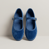 PLUXSTYLE::numise::buckle-strap-mary-jane-flats::pack-blue