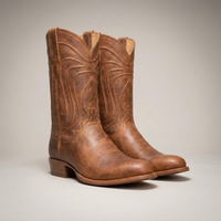 PLUXSTYLE::numise::mens-scotch-cowboy-boots::closeup-detail