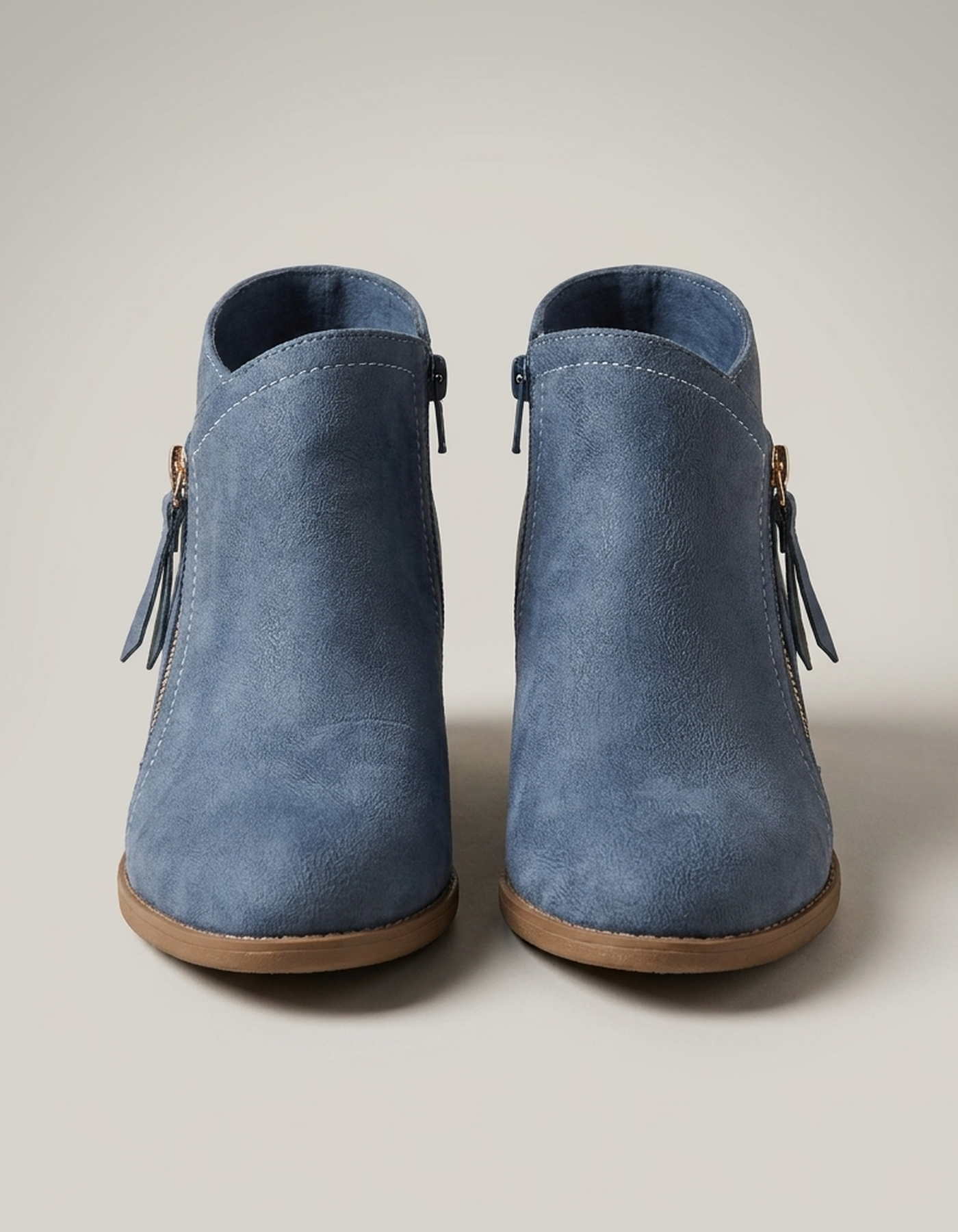 PLUXSTYLE::numise::blaire-low-heel-ankle-boots::pack-blue