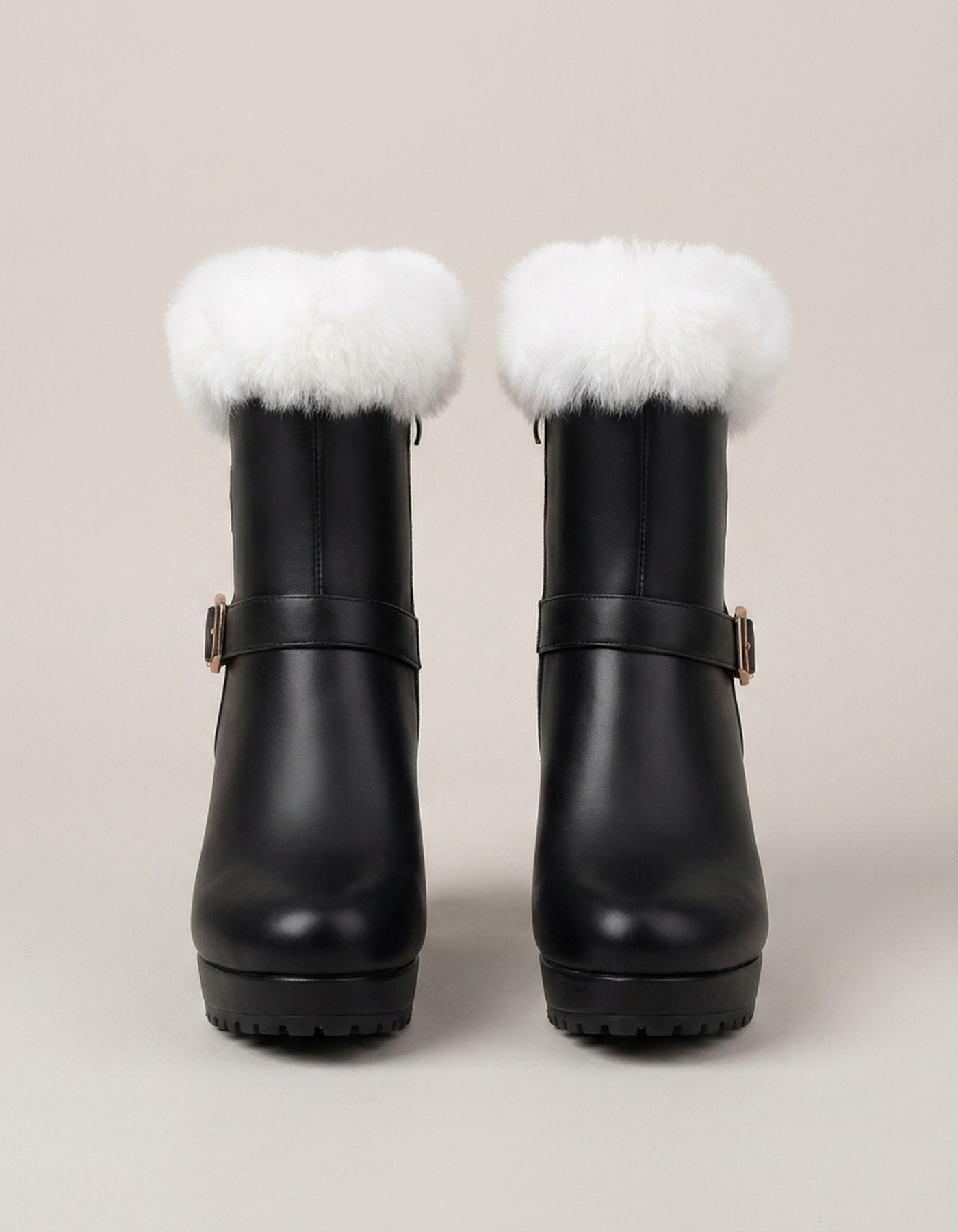 PLUXSTYLE::numise::cozy-platform-ankle-boots::pack-black