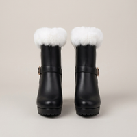 PLUXSTYLE::numise::cozy-platform-ankle-boots::pack-black