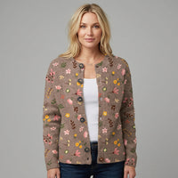 Women's Print Button Cardigan