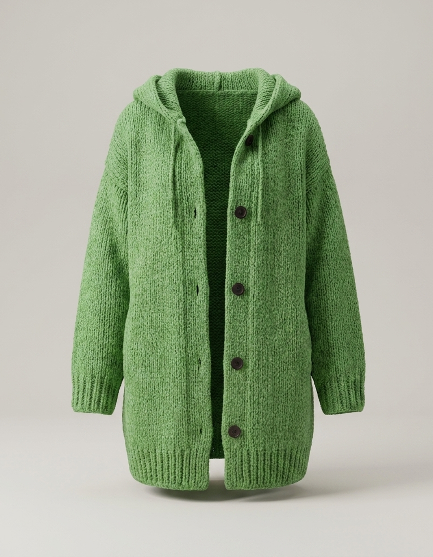 PLUXSTYLE::numise::longline-hooded-cardigan-1::pack-green