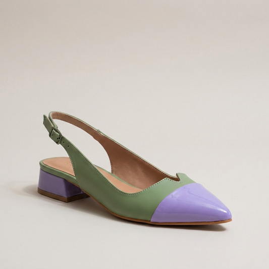 PLUXSTYLE::numise::color-block-ballet-flats::closeup-hero