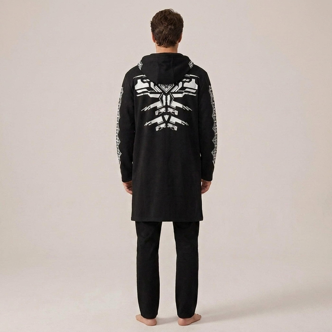 PLUXSTYLE::numise::futurist-longline-parka::back