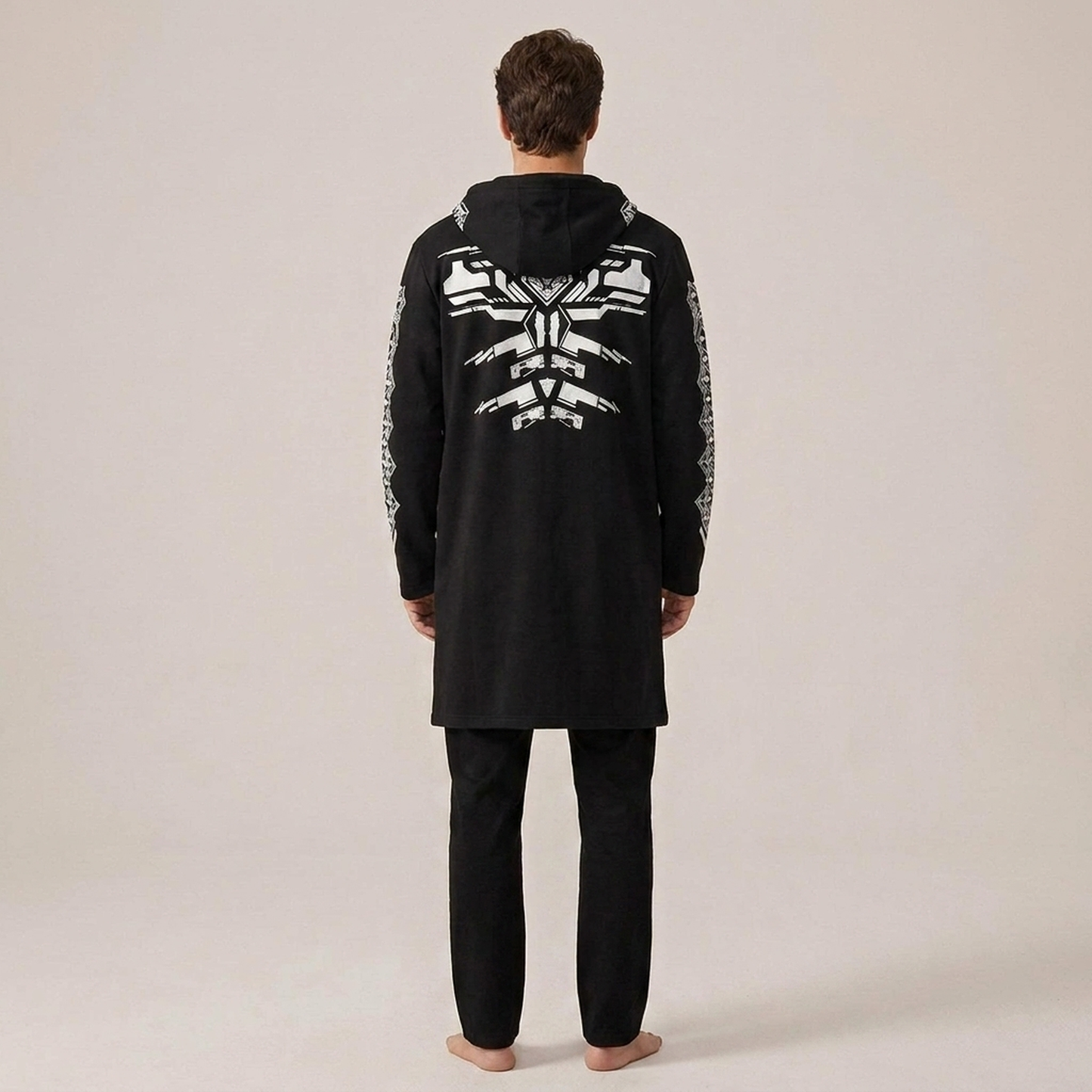 PLUXSTYLE::numise::futurist-longline-parka::back