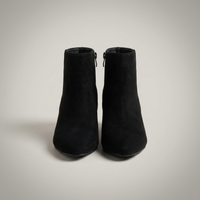 PLUXSTYLE::numise::pointed-toe-block-heel-ankle-boots::pack-black