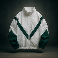 Casual Men's Jacket with Modern Reflective Panel Design