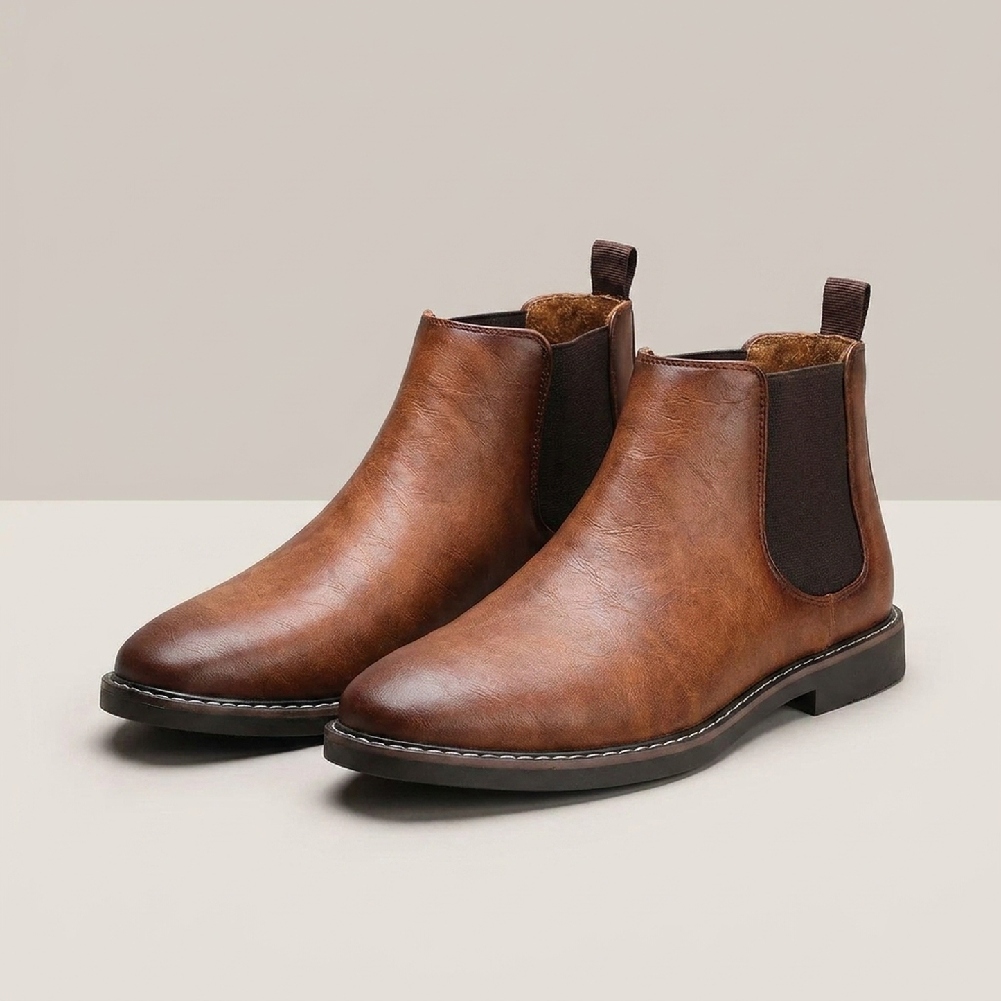PLUXSTYLE::numise::milo-pull-on-chelsea-boots::pack-brown