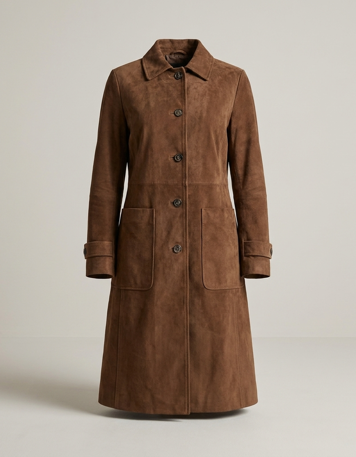PLUXSTYLE::numise::teresa-vintage-trench-parka::pack-brown