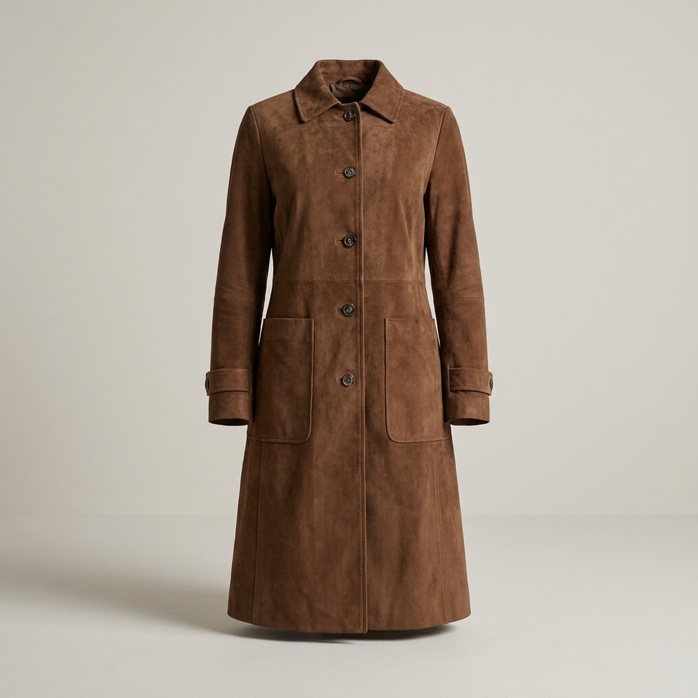 PLUXSTYLE::numise::teresa-vintage-trench-parka::pack-brown