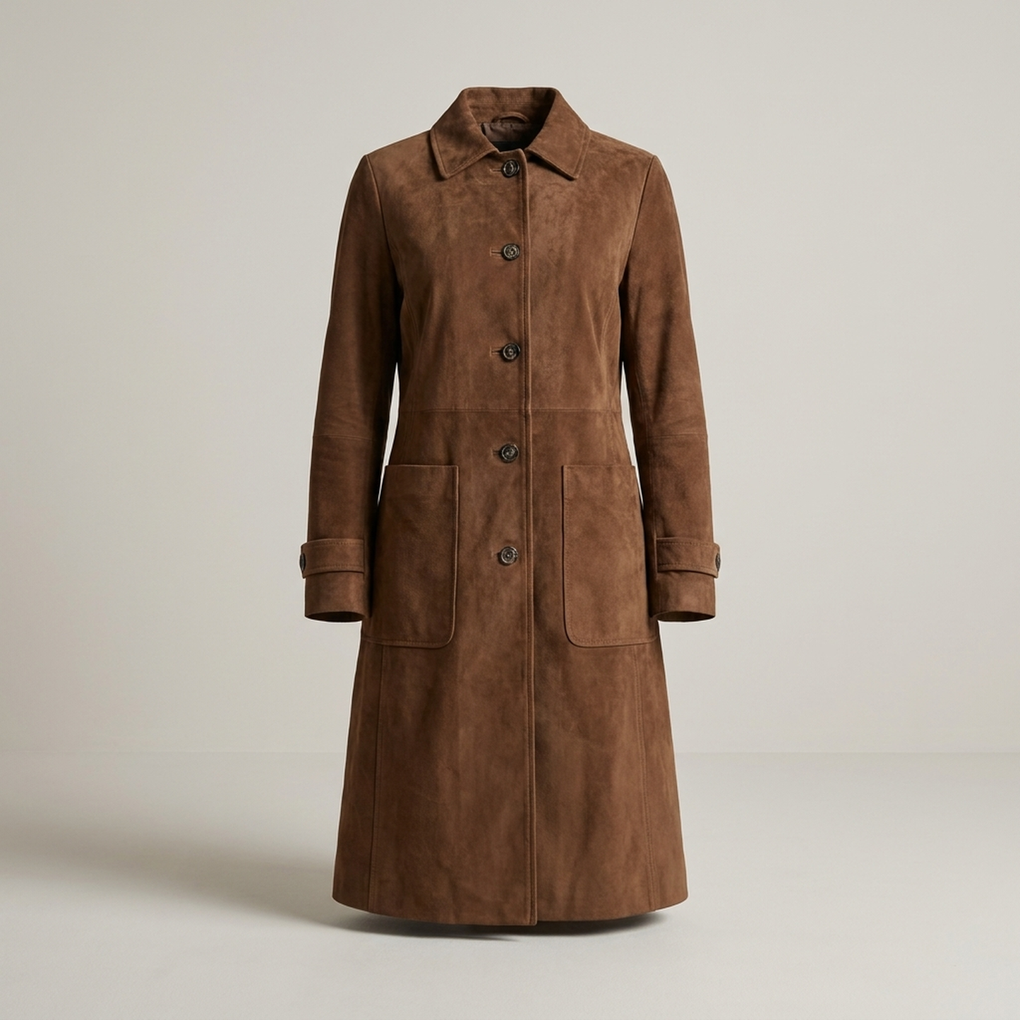 PLUXSTYLE::numise::teresa-vintage-trench-parka::pack-brown
