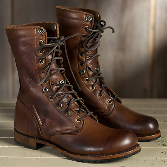 High-Top Combat Boots
