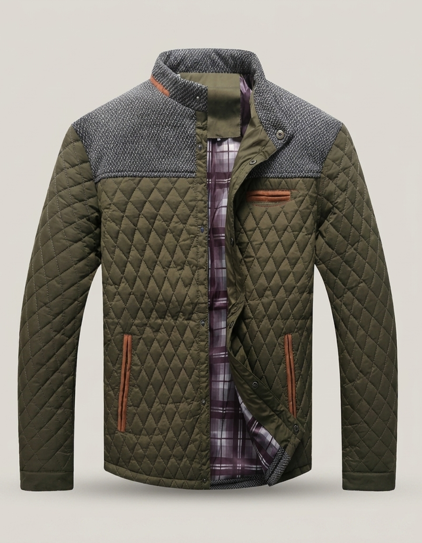 PLUXSTYLE::numise::mens-everyday-parka::pack-army-green