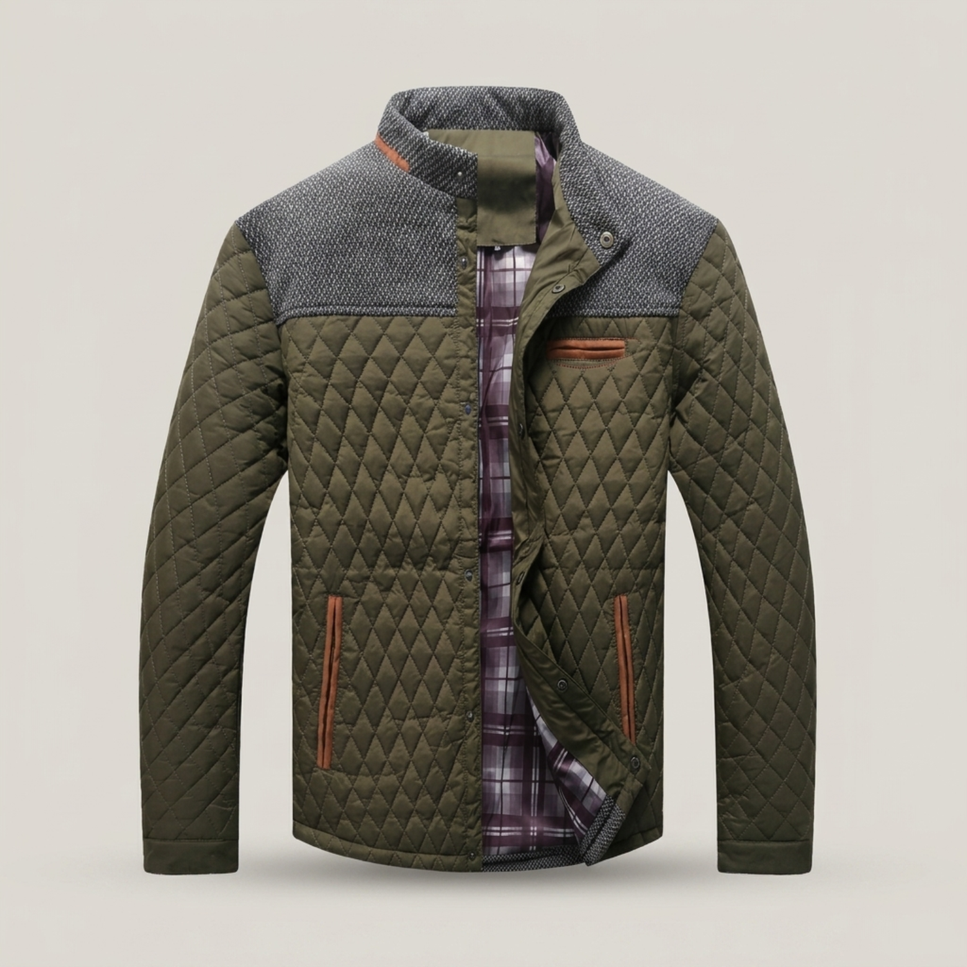 PLUXSTYLE::numise::mens-everyday-parka::pack-army-green