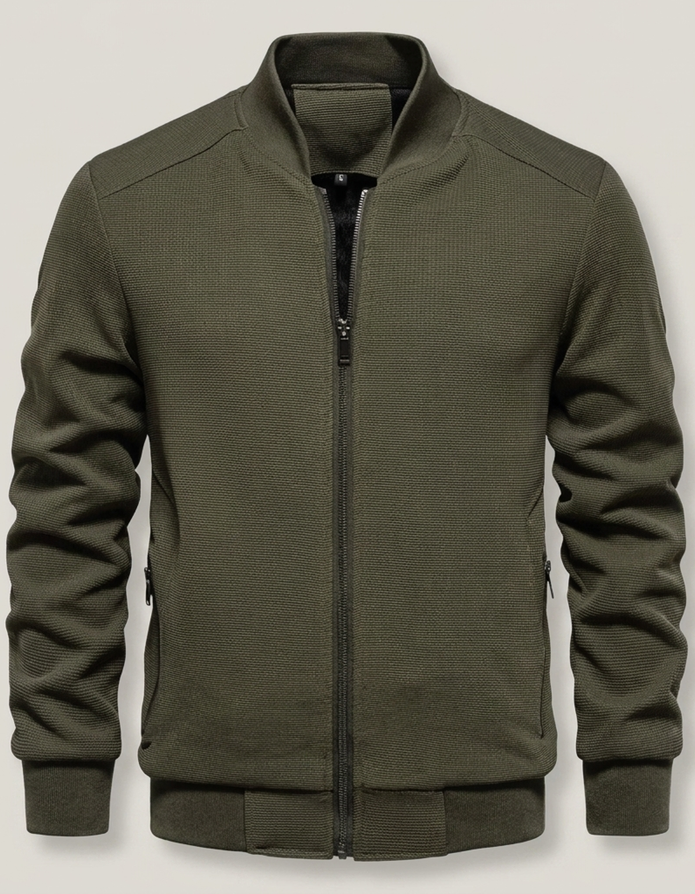 PLUXSTYLE::numise::mens-classic-bomber-parka::pack-green