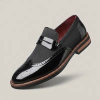 PLUXSTYLE::numise::mens-brogue-penny-loafers::closeup-hero