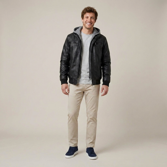 PLUXSTYLE::numise::mens-detachable-hood-parka-1::front