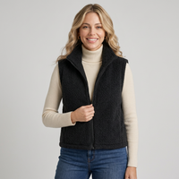Eliza | Women's Cropped Puffer Vest with Stand Collar