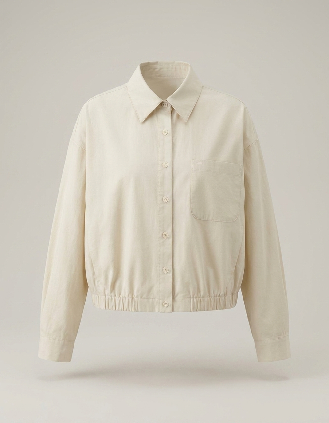 PLUXSTYLE::numise::womens-cropped-boxy-top::pack-khaki
