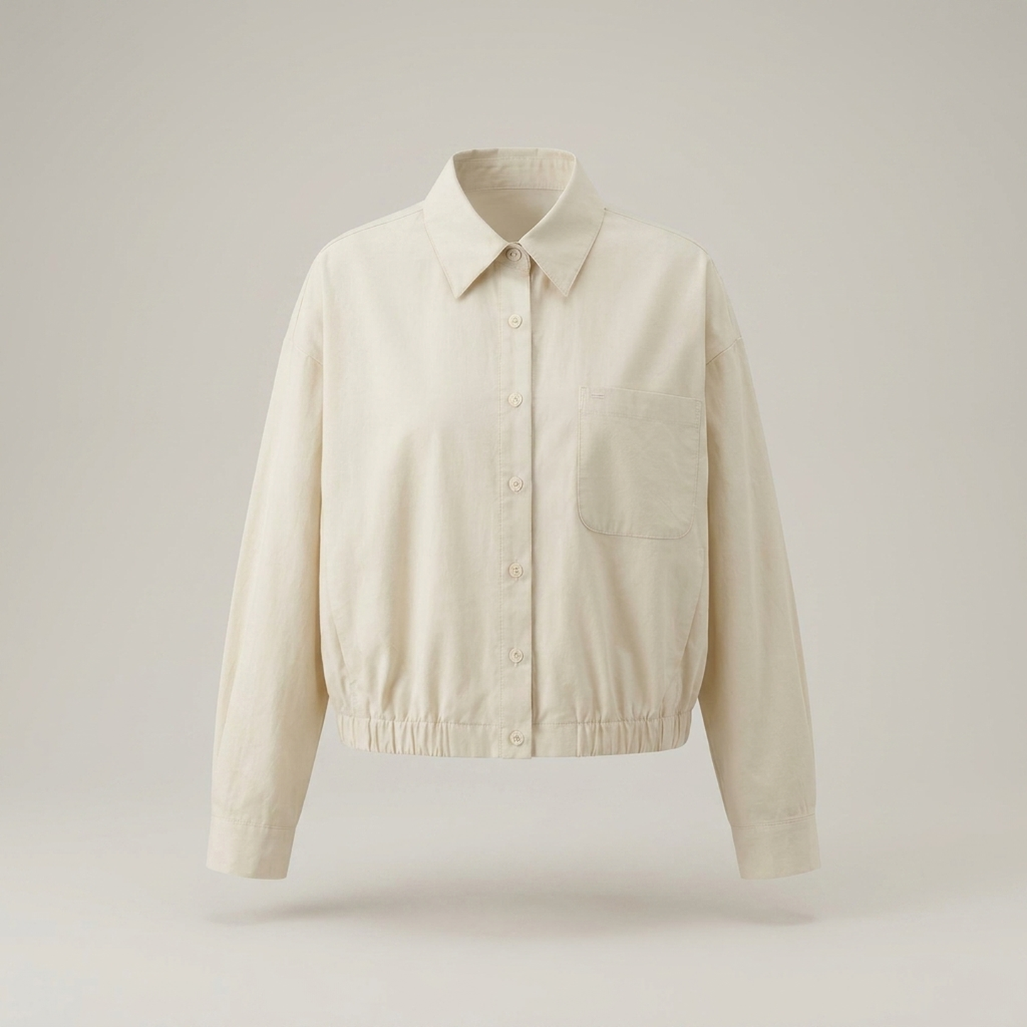 PLUXSTYLE::numise::womens-cropped-boxy-top::pack-khaki