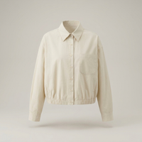 PLUXSTYLE::numise::womens-cropped-boxy-top::pack-khaki