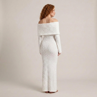 PLUXSTYLE::numise::bardot-fitted-maxi-dress::back