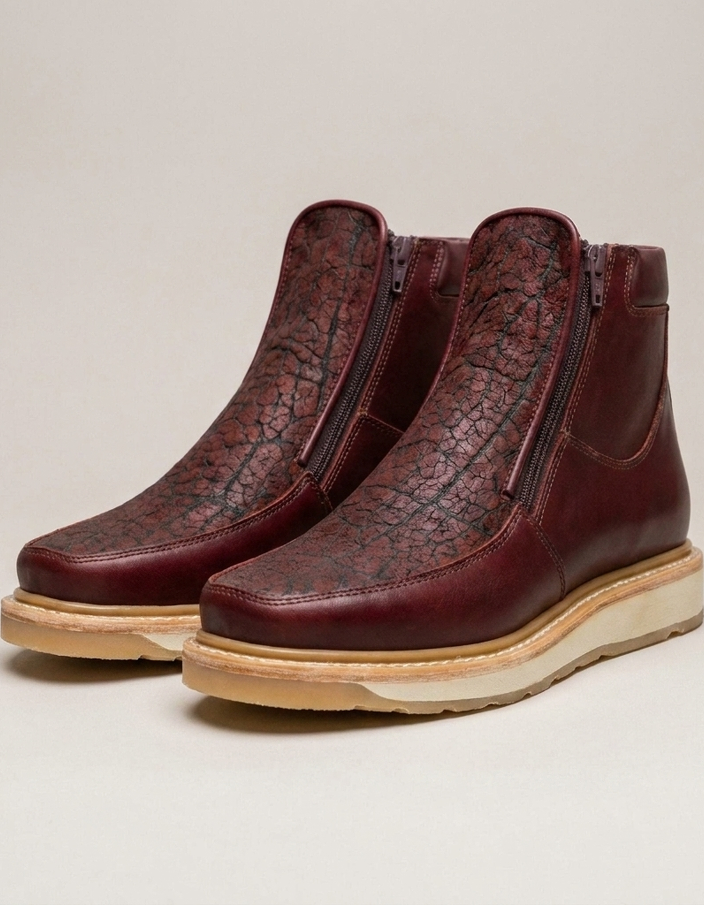 PLUXSTYLE::numise::gusta-mens-casual-boots::closeup-detail