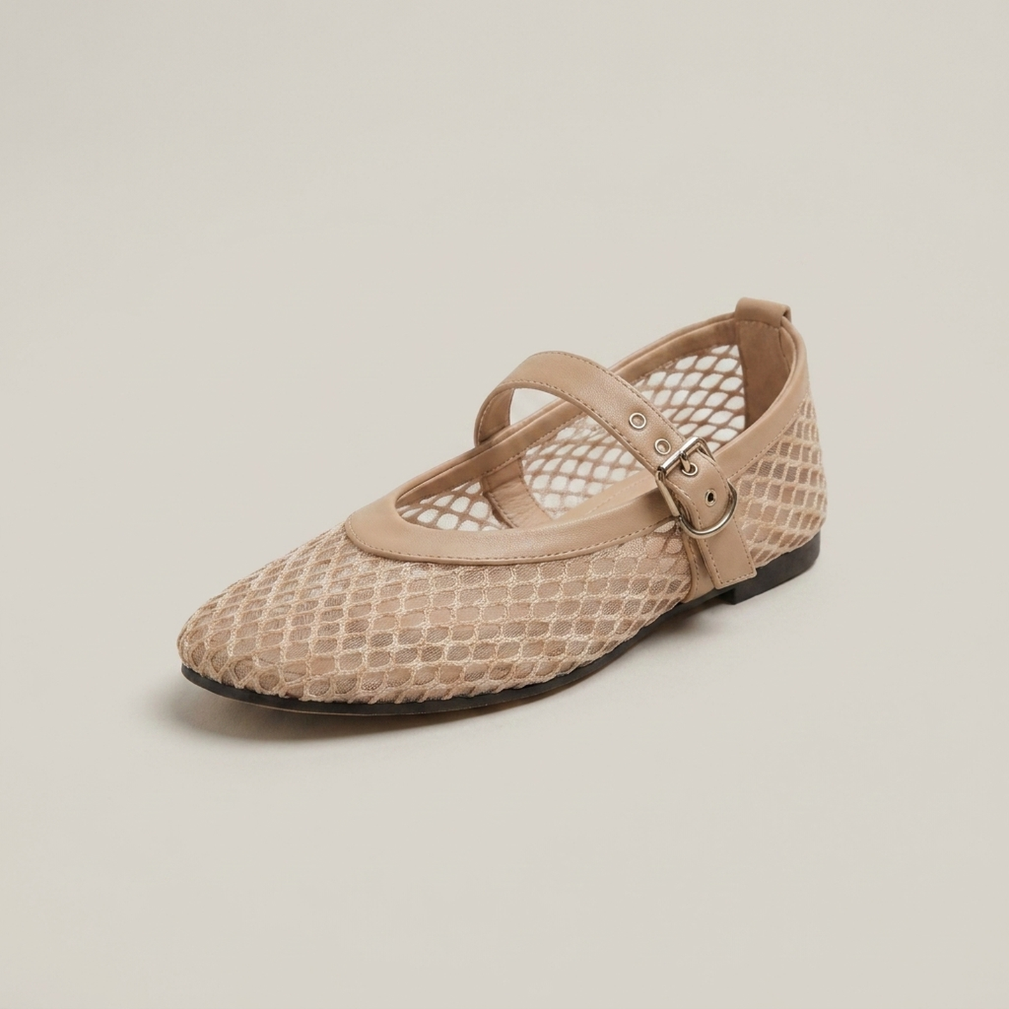 PLUXSTYLE::numise::round-toe-summer-mary-jane-shoes::closeup-hero
