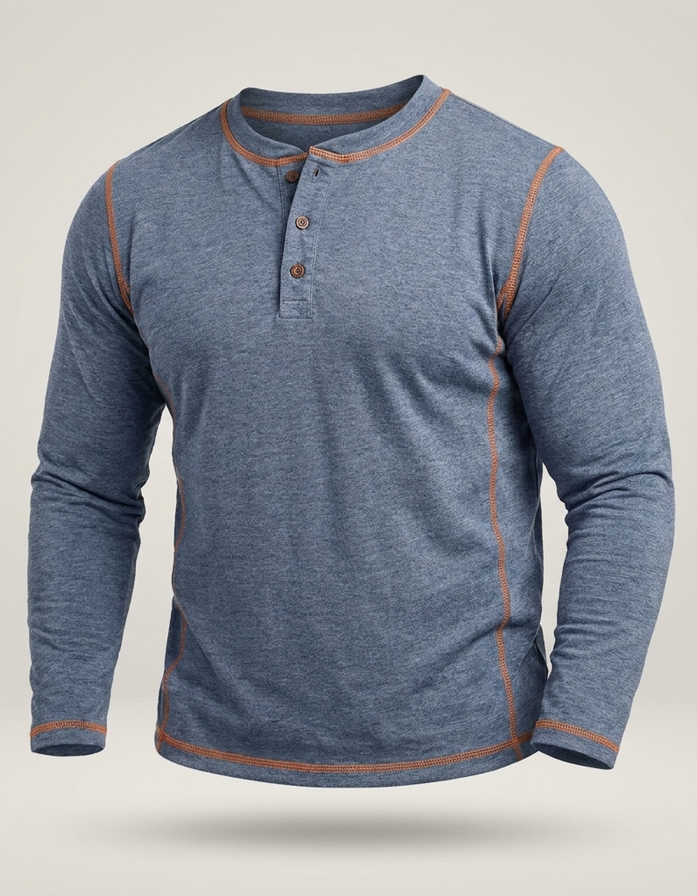 PLUXSTYLE::numise::mens-regular-fit-henley-top::pack-blue
