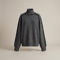 PLUXSTYLE::numise::amandine-oversized-turtleneck-sweater::pack-grey