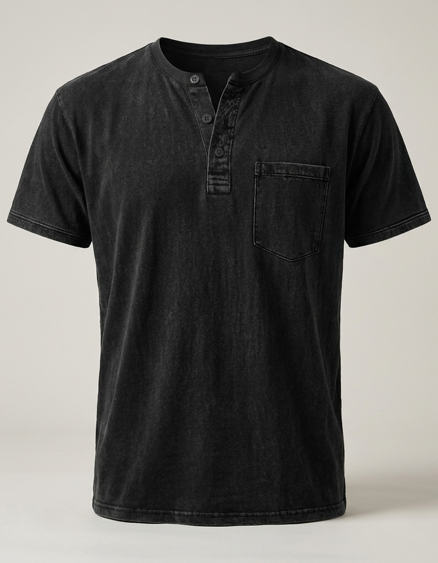 PLUXSTYLE::numise::mens-lived-in-henley-top::pack-black
