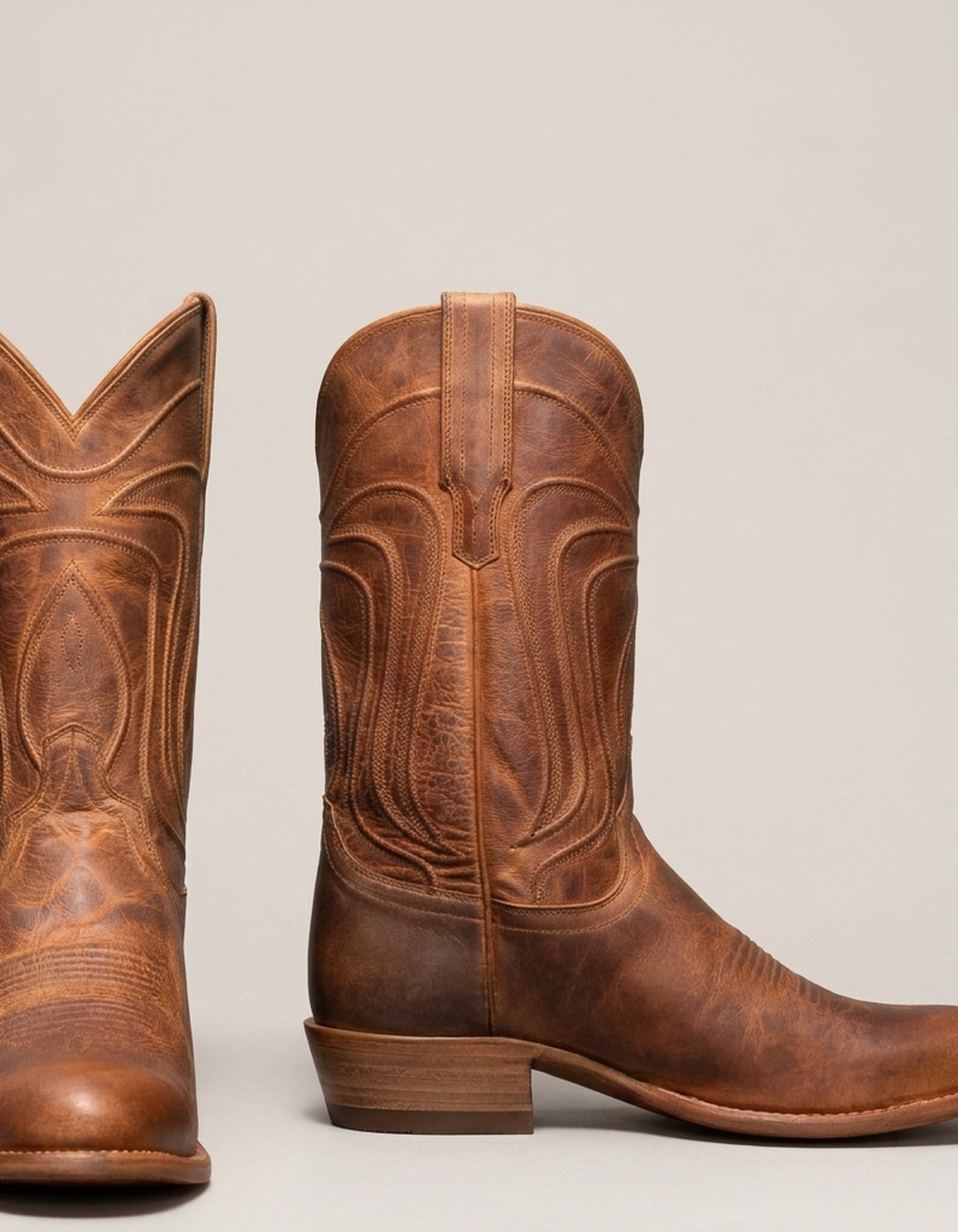 PLUXSTYLE::numise::mens-scotch-cowboy-boots::pack-warm-tan