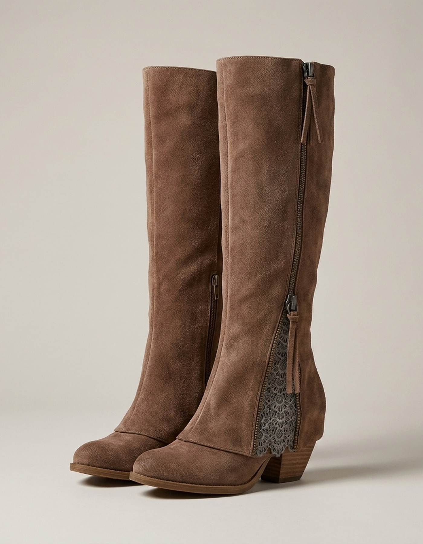 PLUXSTYLE::numise::everyday-knee-high-boots::pack-brown