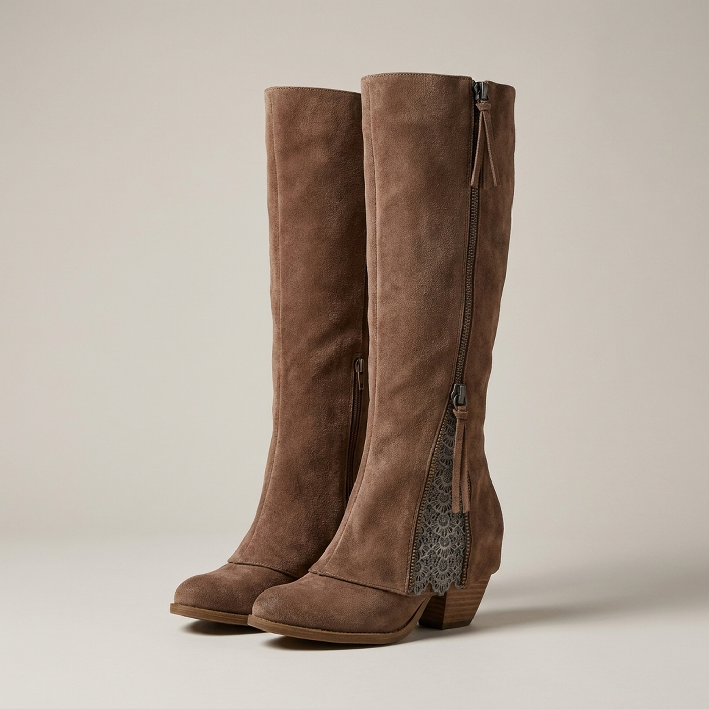 PLUXSTYLE::numise::everyday-knee-high-boots::pack-brown