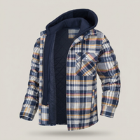 PLUXSTYLE::numise::mens-plaid-winter-parka::pack-khaki